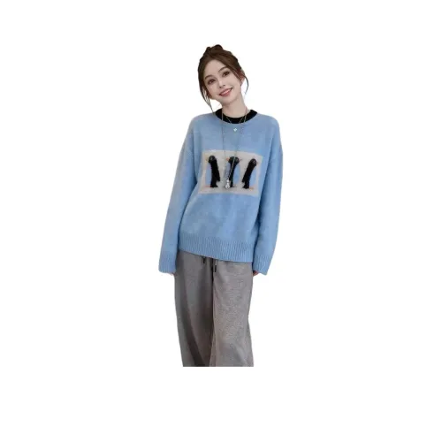 MOUSIDEYOUHUO Синий Бесплатно Muse Бренд Наклеенный Женский Трикотаж