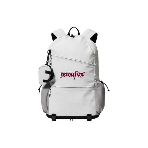 SEWAFOX Nylon Backpack Standard Unisex White SEWAFOX Нейлоновый рюкзак стандартный унисекс белый