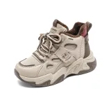 Коричневый с флисовой подкладкой