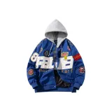 Синий, с капюшоном, одиночный