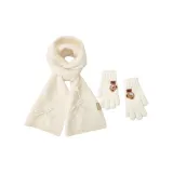 Кремовый белый + Медведь Перчатка