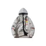 Бежевый, хлопок, с капюшоном, версия