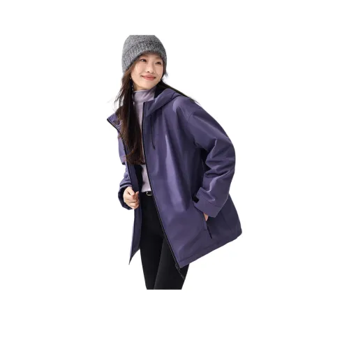 MOHANYIMEI Фиолетовый Утолщенный Версия Женские Куртки