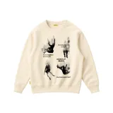 Абрикосовый свитшот с круглым вырезом