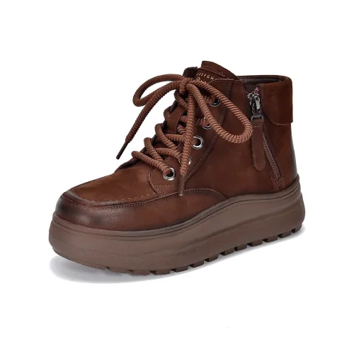 H2 Лицевая коровья кожа Винтаж Роскошь Модный Один Boot Мартин Boot Женские