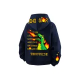 Темно-синий, синий, желтый, зеленый динозавр