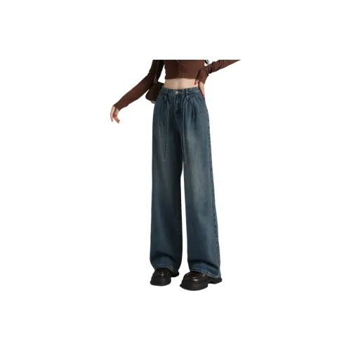 Tonlion Пыльно-синие женские джинсы