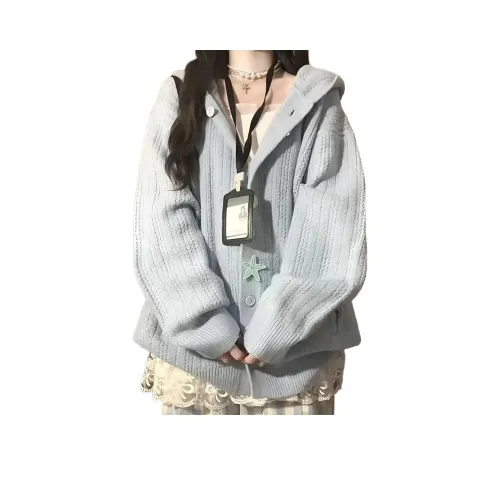 QIAOMONVHAI Синий Женский Трикотаж