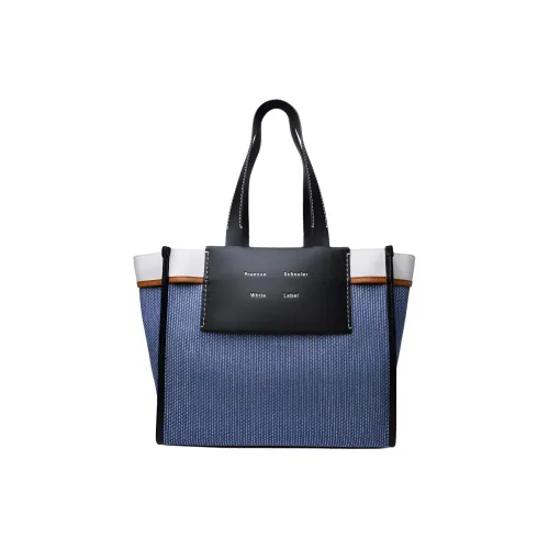 PROENZA SCHOULER Хлопок Тоут Сумка Сумка для покупок Сумка на плечо Сумка Женская Синяя Белая Многоцветная