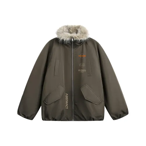 GL Темно-коричневый унисекс пуховики