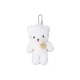 Чисто белый, румяна, медвежонок, нитка бусин, стиль