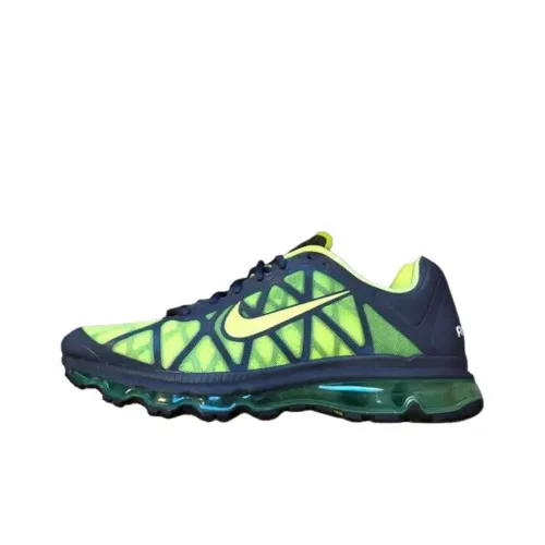 Nike Air Max 2011 Беговые кроссовки Унисекс Серый Зеленый