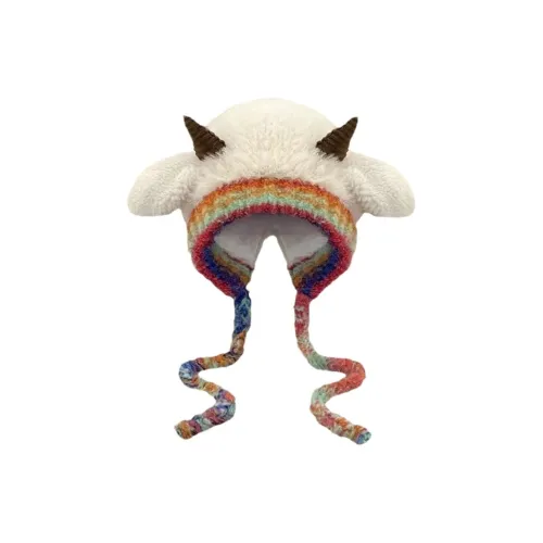 DUOMIAOYOU Милый Овца Ухо Плюшевый Трикотажная ткань Шапки Кепки DIY Игрушки