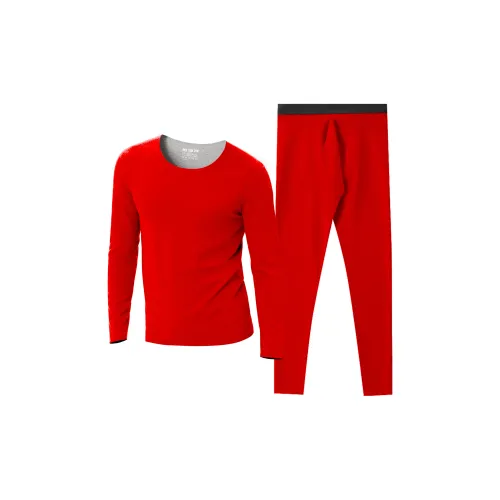 H YXIANG Китайский Красный Мужской Термокомплект
