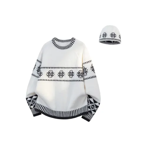 NBNO Белый [В комплекте с шляпой] Унисекс Трикотаж