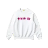 Белый свитшот с круглым вырезом