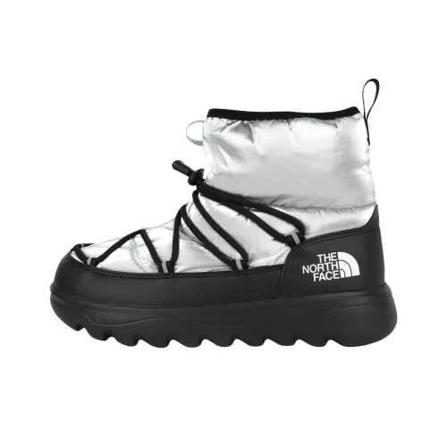 The North Face BOREALIS Термостойкие Короткие Сноубутсы Женские Серебристый Черный