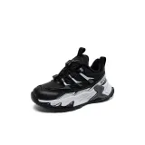 SX90257-1 Черный Серый [Тонкий хлопок, флисовая подкладка]