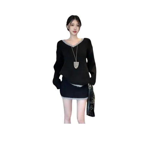 EFCR Черный Женские Комплекты с Юбкой