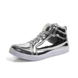 Глянцевый серебряный (скрытый клин)