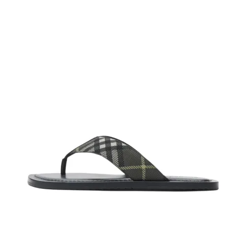 Burberry Шлепанцы Мужские Темно-зеленые