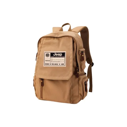 Jeep Canvas Backpack Standard Unisex Khaki Джип Холст Рюкзак Стандартный Унисекс Хаки