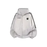 3-Stripes White Gray Thin [Премиум]