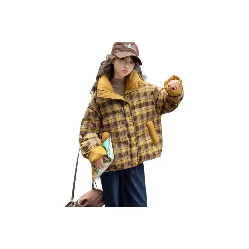 M JBABY Желтая клетка KIDS Утеплённые куртки