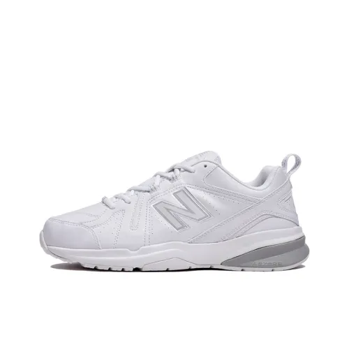 New Balance NB 608 V5 Амортизация Устойчивость к истиранию Дышащие Низкие Кроссовки для тренировок Мужские Белые