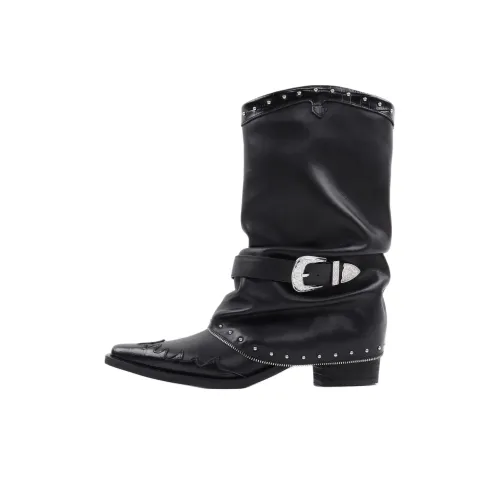 YANGQIYINGTAO Женские сапоги на высоком каблуке до колена