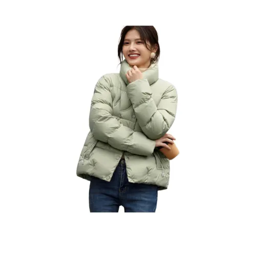 XWI Пуховик Женский Морской Зеленый