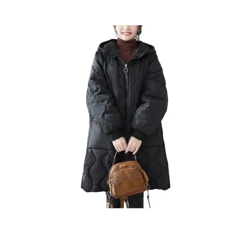 EFCR Черный Женские пуховики