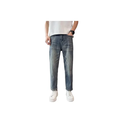 YONGYAN Blue Unisex Jeans YONGYAN Синий Унисекс Джинсы