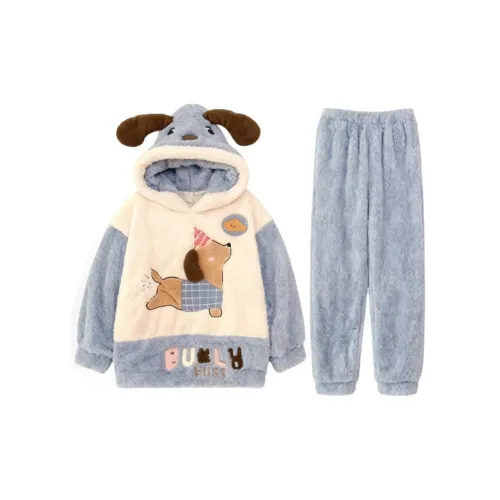 MEIJIAO Синий Такса [Комплекты одежды] Женские Пижамные комплекты