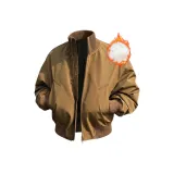 Коричневый пуховик