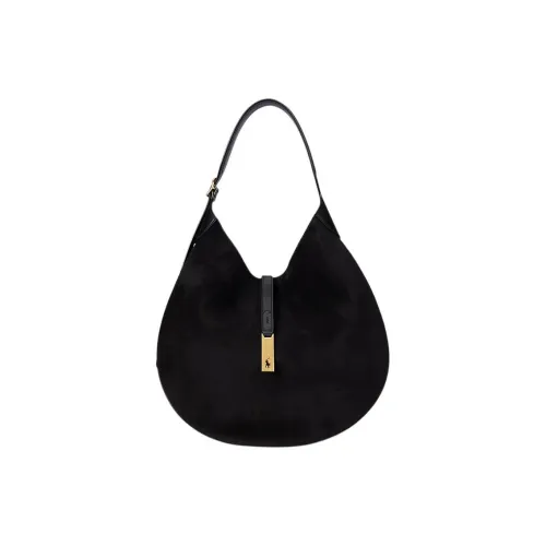 Polo Ralph Lauren Polo ID Итальянский Кожа Сумка на плечо Большая Женская Ореховая и Умбра