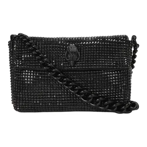 Kurt Geiger London Кристальный Эффект макияжа Сумка через плечо Маленькая Женская Черная