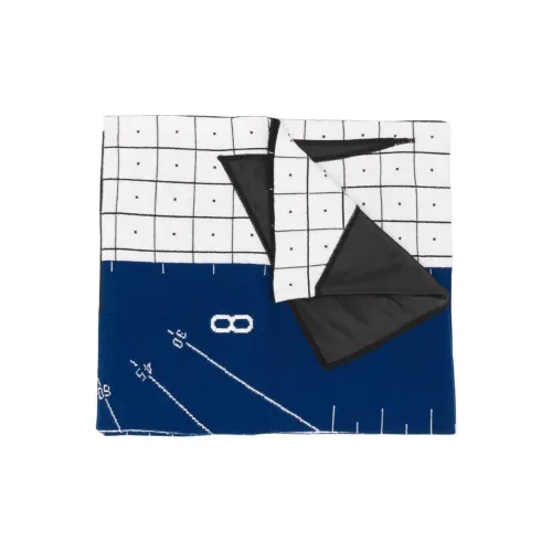 A COLD WALL* Вязаные шарфы из мериносовой шерсти Мужской Синий Черный