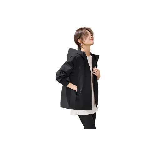 MOHANYIMEI Черные Женские Куртки