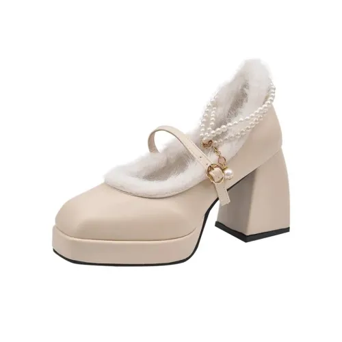 CIELMODE Грубый каблук Туфли Мэри Джейн Женские