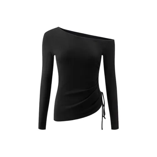 ЮЙЧЖАОЛИНЬ Черные Женские T-рубашки