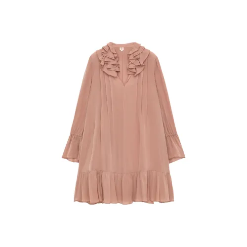 ARKET Длинное платье с длинными рукавами женское