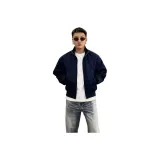 Темно-синий, утепленный