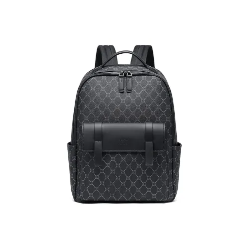 SEPTWOLVES Искусственная кожа ткань рюкзак унисекс обсидиановый черный