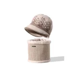 Бежевая шляпа + шарф