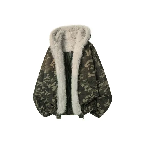 PAEFA Камуфляж Унисекс Пуховики