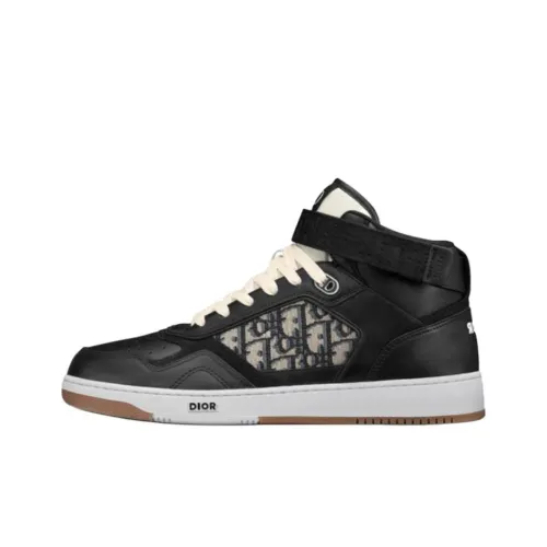 DIOR B27 Высокие Топы Стильные Скейтбординги Мужские Черные
