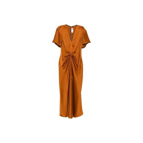 VICTORIA BECKHAM Короткое платье с короткими рукавами женское