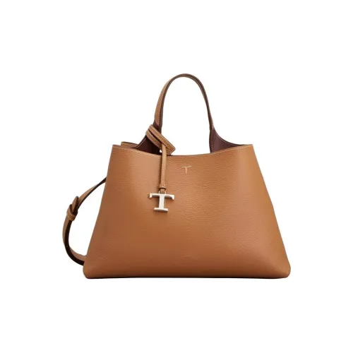 TOD'S Timeless Коровья кожа Сумка Маленькая Женская Коричневая