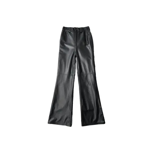 FAVMARTHA Кожаная одежда Женские штаны